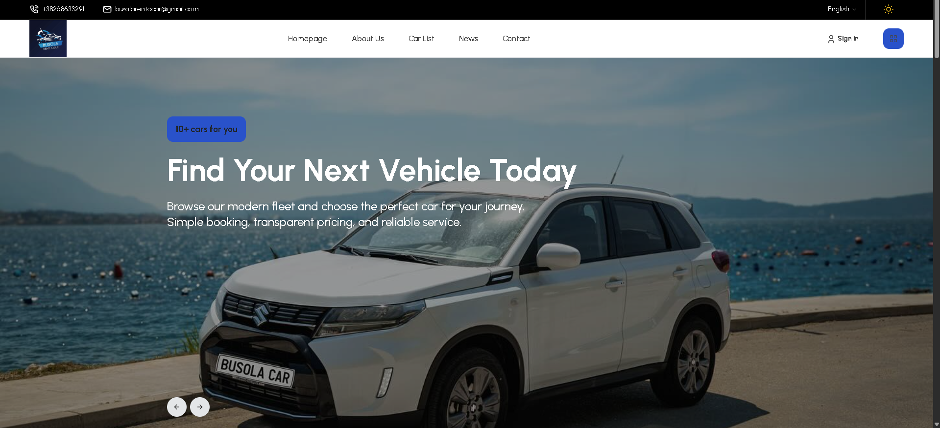 BUSOLA CAR